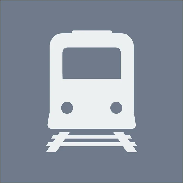 Ikona Pociąg Metra Simbol Znak Stacji Kolejowej — Wektor stockowy