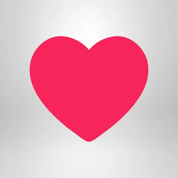 День Святого Валентина Символ Плоского Серця Векторні Ілюстрації — стоковий вектор