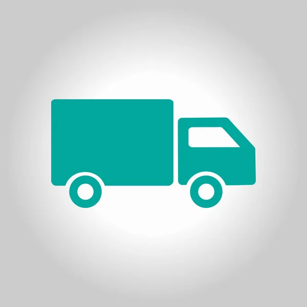 Delivery Truck Sign Icon Cargo Van Symbol Shipments Free Delivery — Stock Vector