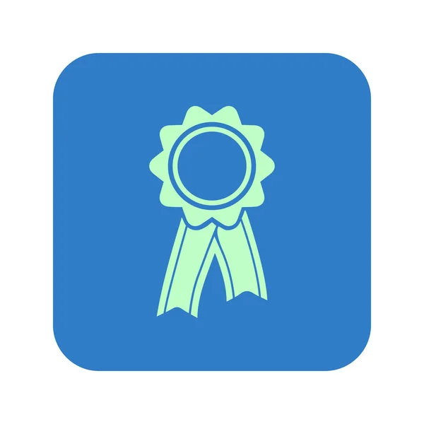 Badge Met Linten Pictogram Award Rozet Met Lint Zeppelin — Stockvector