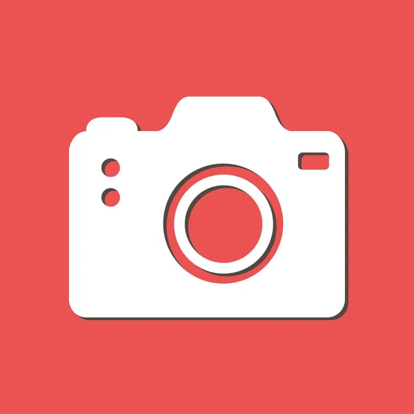 Φωτογραφική Μηχανή Simbol Εικόνα Πινακίδας Κάμερας Dslr Ψηφιακή Κάμερα Στυλ — Διανυσματικό Αρχείο