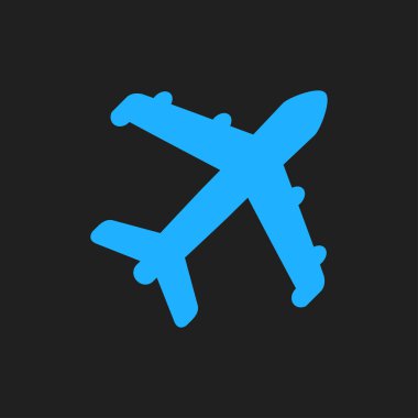 Uçak simgesi. Seyahat erkek. Alt yazıyı uçaktan uçak.