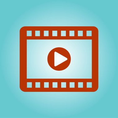 video simgesi. düz tasarım stili. vektör eps 10.