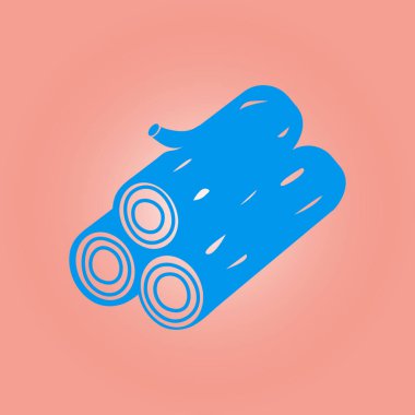 Ahşap simgesi. Tüm oduncu. Yenilenebilir kaynak erkek.