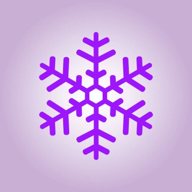 Kar tanesi simgesi. Yılbaşı dekorasyonu.