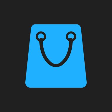 Alışveriş poşeti ikonu. vektör illüstrasyonu