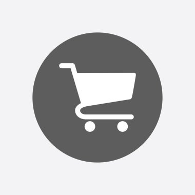 grafik alışveriş düz simgesi