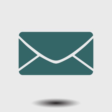 Düz simgesi mektup. Posta simgesini. 