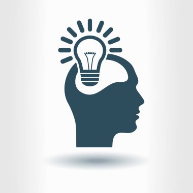 Yaratıcı fikirler ampul kavramı. Fikirler simgesi.