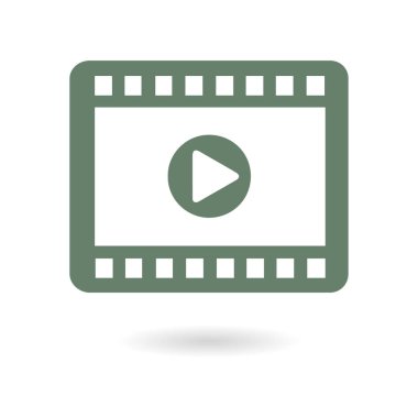 video simgesi. düz tasarım stili. vektör eps 10.