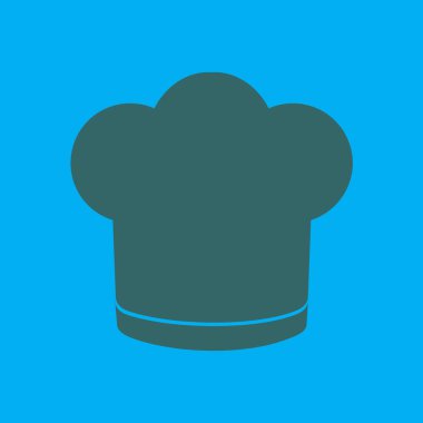 Chef şapka işareti simgesi. Şapka pişirme sembolü.
