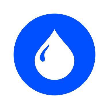 Kan damlası ikonu. Vektör illüstrasyonu