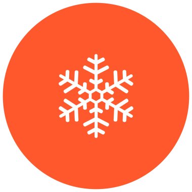 Kar tanesi simgesi. Yılbaşı dekorasyonu.