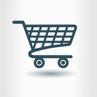 grafik alışveriş düz simgesi