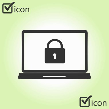 İnternet güvenliği konsepti ikonu. Tanımlama ve koruma simgesi.