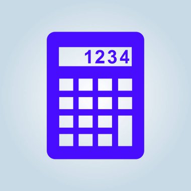 Hesap makinesi simge. Düz tasarım stili. EPS 10