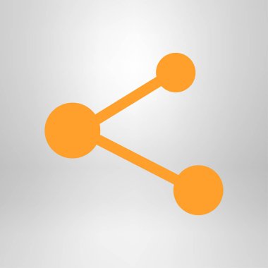 Pay işareti kutsal kişilerin resmi. Düz tasarım stili.