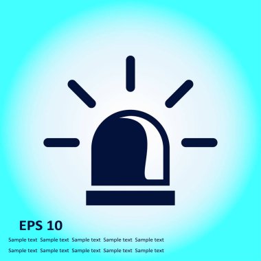 Polis tek simge vektör çizim.