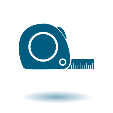  Mezura simgesi. Rulet inşaat erkek.