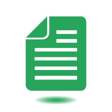 belge simgesi. vektör illüstrasyonu