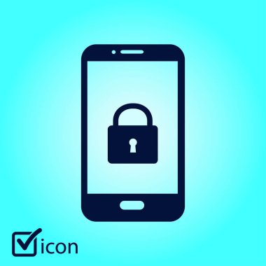 Internet güvenlik kavramı simgesi, kimlik ve koruma sembol, vektör çizim 