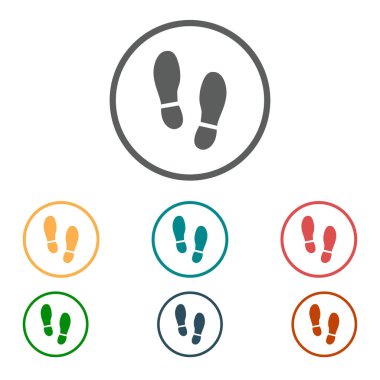 Ayak ayakkabılar simge siyah Künye. Düz tasarım stili.