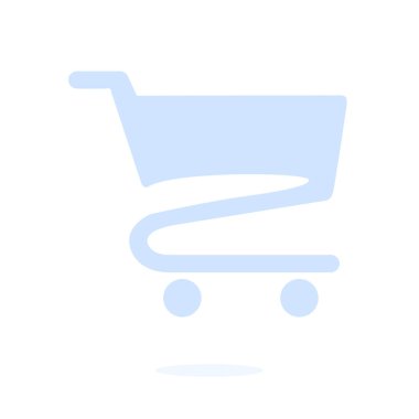 grafik alışveriş düz simgesi