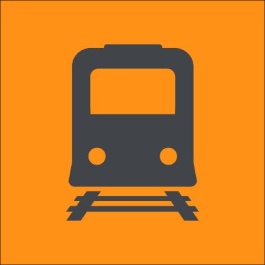Tren simgesi. Metro erkek. Tren istasyonu işareti.
