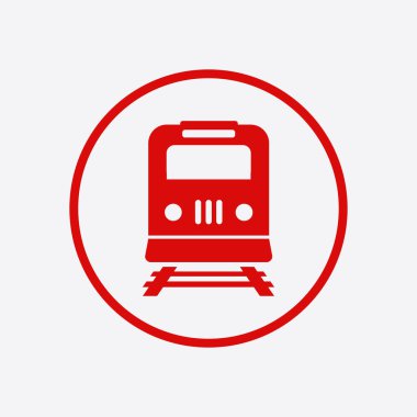 Tren simgesi. Metro erkek. Tren istasyonu işareti.