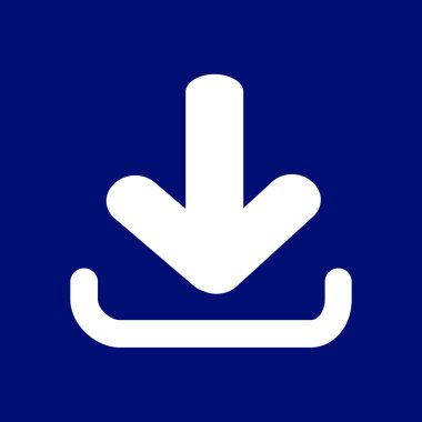 Simgesini indirin. Düğme yükleyin. Düz stil.