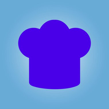 Chef şapka işareti simgesi. Şapka pişirme sembolü.
