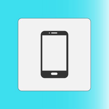 Akıllı telefon simgesinin vektör illüstrasyonu 