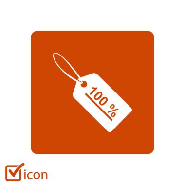 Satılık Etiketler simgesi. Düz tasarım stili. Vektör Eps 10.