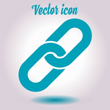 Bağlantı tek simge. Zincir bağlantı erkek.