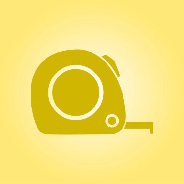  Mezura simgesi. Rulet inşaat erkek.