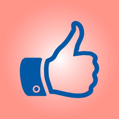 Simge gibi. El parmak tabela. Sembol başparmak. Düz tasarım stili. 