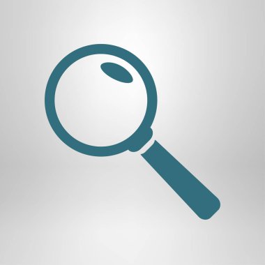 Loupe'un simgesi. Arama düğmesi . Büyüteç. 