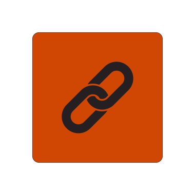 Bağlantı tek simge. Zincir bağlantı erkek.