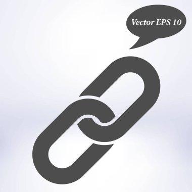 Bağlantı tek simge. Zincir bağlantı erkek.