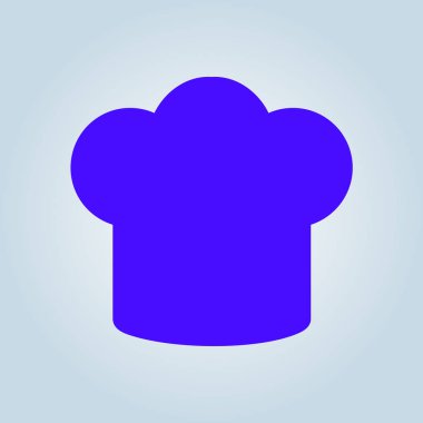 Chef şapka işareti simgesi. Şapka pişirme sembolü.