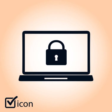 İnternet güvenliği konsepti ikonu. Tanımlama ve koruma simgesi.