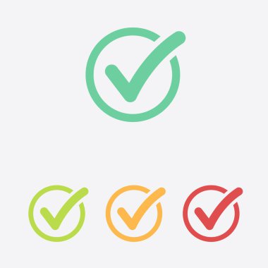 Liste düğme simgesini denetleyin. Onay işareti, yuvarlak işareti.