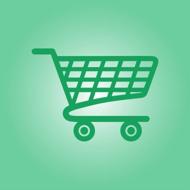 grafik alışveriş düz simgesi