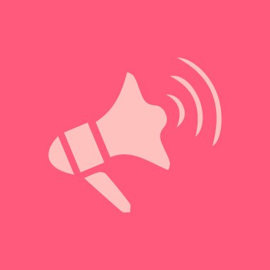 Yakında simge megafon. hoparlör simgesi.