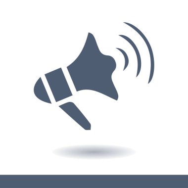 Yakında simge megafon. hoparlör simgesi.