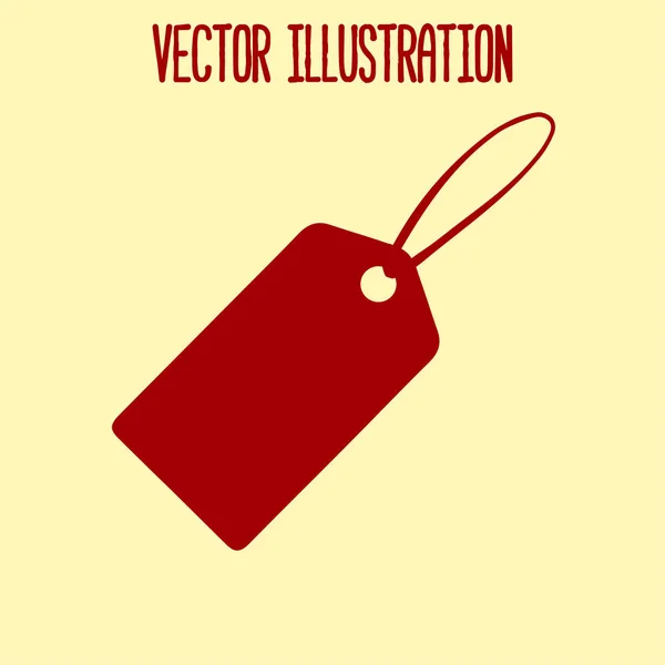 Icône Tags Vente Étiquettes Prix Pourcentage Réduction Style Design Plat — Image vectorielle