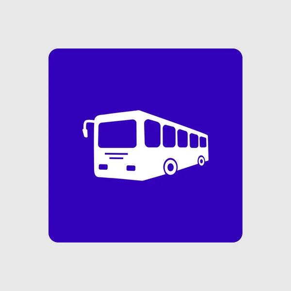 Icono Señal Autobús Símbolo Transporte Público — Vector de stock