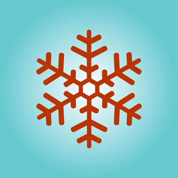 Icono Del Copo Nieve Decoración Año Nuevo — Archivo Imágenes Vectoriales