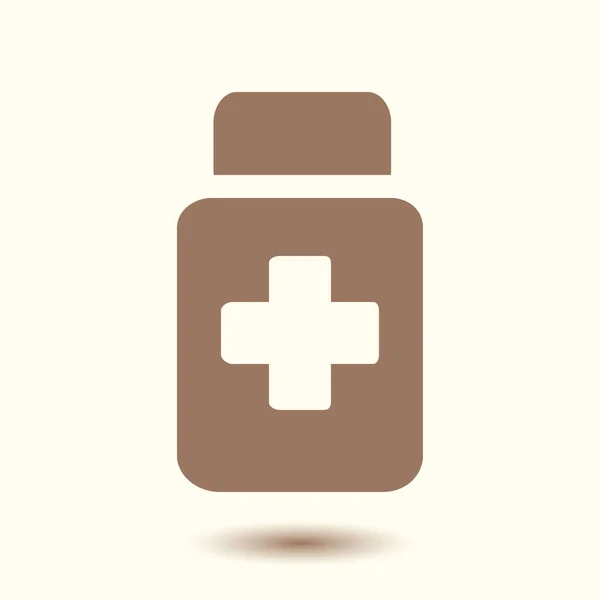Drugs Sign Icon Pack Pills Flat Design Style Vector Eps — Stock Vector