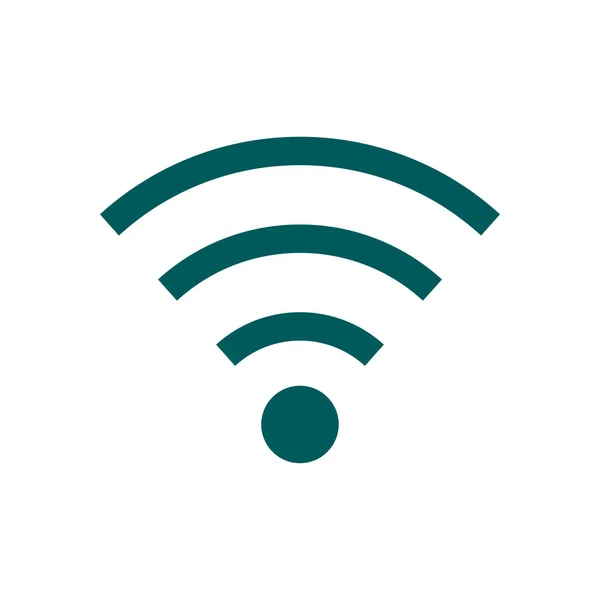 Wifi Symbol Vector Wireless Network Icon Flat Design — Stock Vector